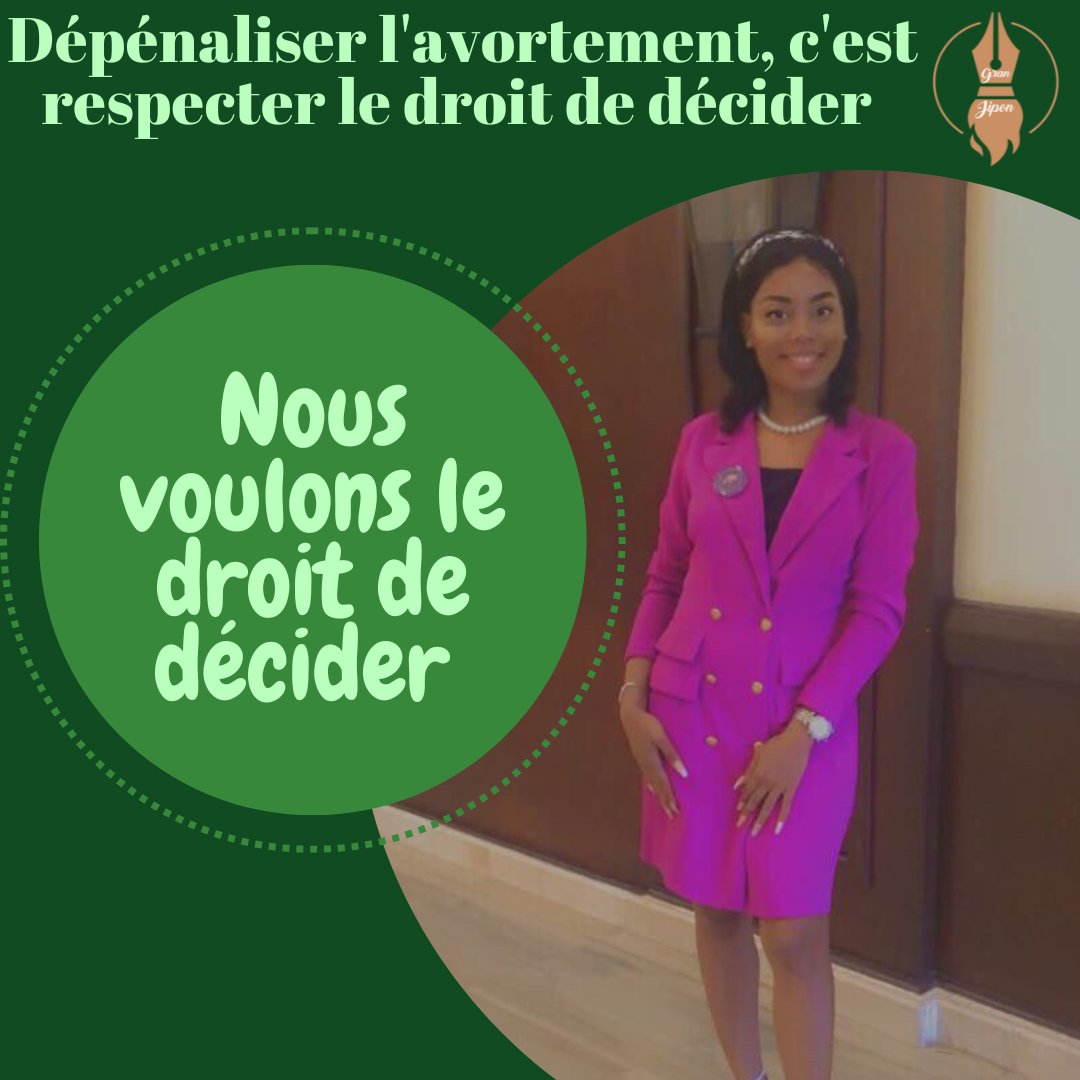 Dépenaliser l'avortement,c'est respecter le droit de décider *Nous voulons le droit de décider* 💜🧡💚♀️
#avortementlesfemmesdécident #granjipon