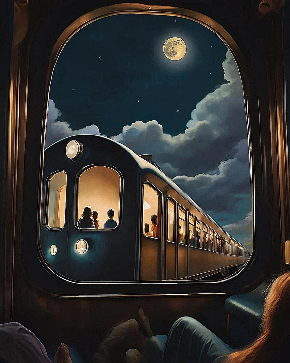 Desperté en un tren nocturno, sin recordar mi destino. Sentí que el tren me llevaba no solo a otro lugar, sino dentro de mí mismo. Al ver mi reflejo en otro pasajero, me pregunté:

¿Y si la vida es solo un sueño esperando ser interrumpido?

#SueñosLúcidos