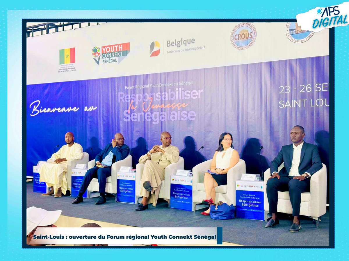APS_Senegal's tweet photo. 🔵 La première édition du Forum régional Youth Connekt au Sénégal (#FRYCS) s’est ouverte lundi à Saint-Louis sous le thème ‘’#Responsabiliser la #jeunesse sénégalaise pour leur propre #développement’’.
Plusieurs jeunes venus des régions de #Matam, #Louga et #Saint-Louis vont prendre part à cet événement.