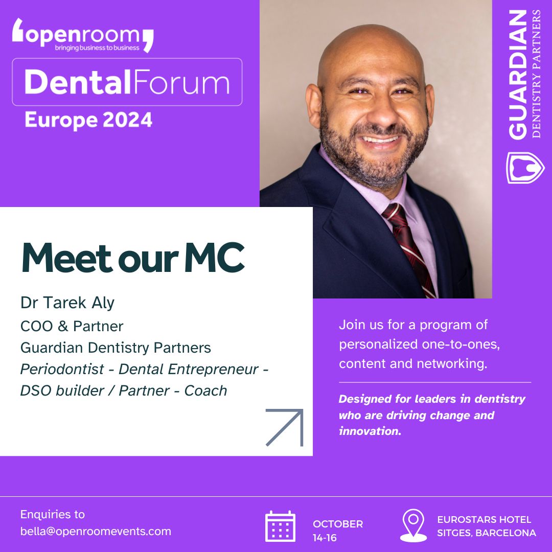 TarekAly's tweet photo. I am excited to MC and present in Spain at the Dental Forum event in October.

If you're in the dental space, you shouldn't miss this fantastic event!

#DSO
#spain
#dental
#dentistry
#conference
#dentalgroup https://t.co/8vjmZ3KtKg
