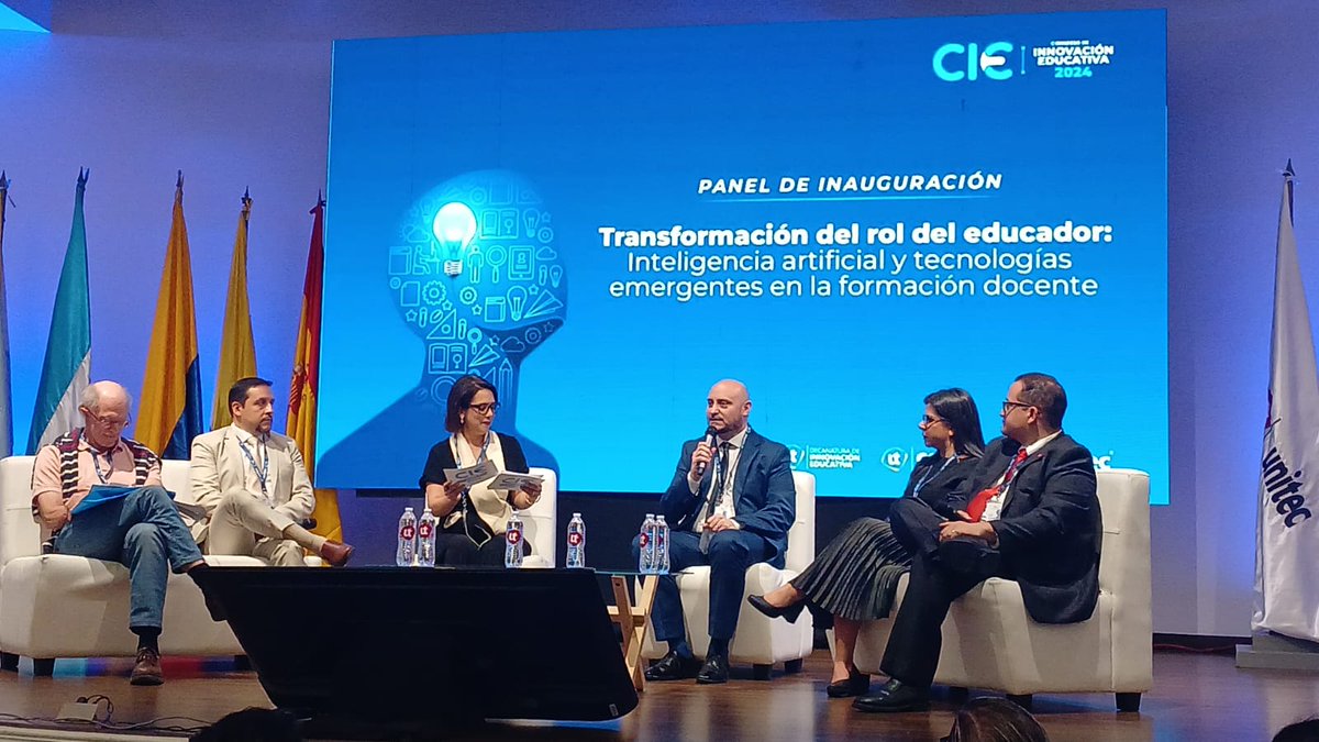 Inicia el Congreso de Innovación Educativa CIE 2024 de <a href="/UNITEC_hn/">UNITEC Honduras</a> <a href="/Ceutec_hn/">Ceutec Honduras</a> con el panel: Transformación del rol del educador: IA y tecnologías emergentes en la formación docente, moderado por nuestra Rectora y CEO <a href="/RosalpinaR/">Rosalpina Rodriguez</a> 

Únanse al CIE en cie.unitec.edu/inicio/