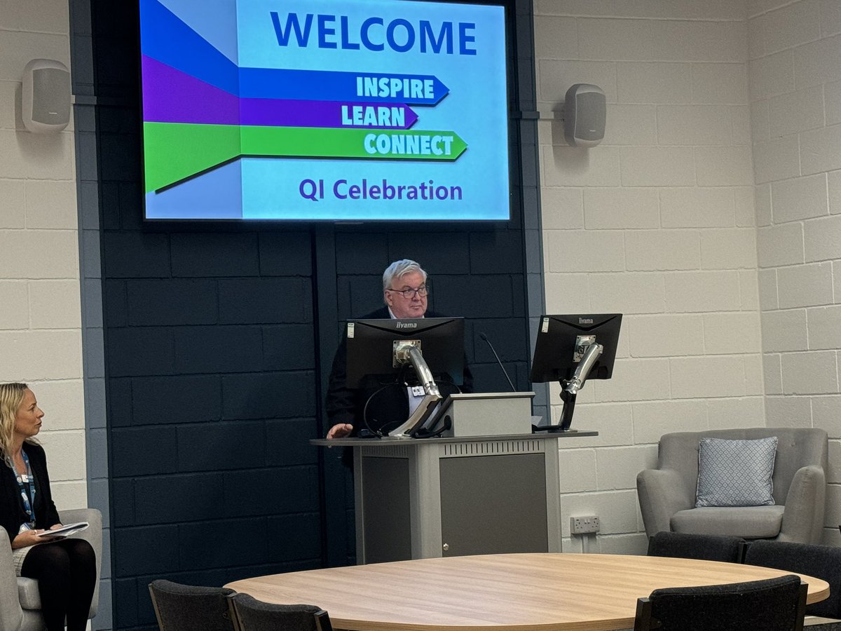 NeilCarrMPFT's tweet photo. What a way to start Monday morning! Joining the @QITeamMPFT for their celebration day to inspire, learn and connect. It’s the small and consistent changes that ultimately make a positive difference to the way we care for our patients &amp; service users https://t.co/lNRwAEfWAi