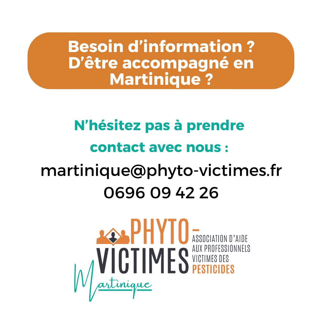 [#𝐌𝐀𝐑𝐓𝐈𝐍𝐈𝐐𝐔𝐄]
L’association est très heureuse de vous présenter la nouvelle campagne de sensibilisation sortie depuis le mois de septembre, dans le cadre de la Stratégie #Chlordécone.

🙂👇Qu’en pensez-vous ?

#sensibilisation #professionnel #pesticides #phytovictimes