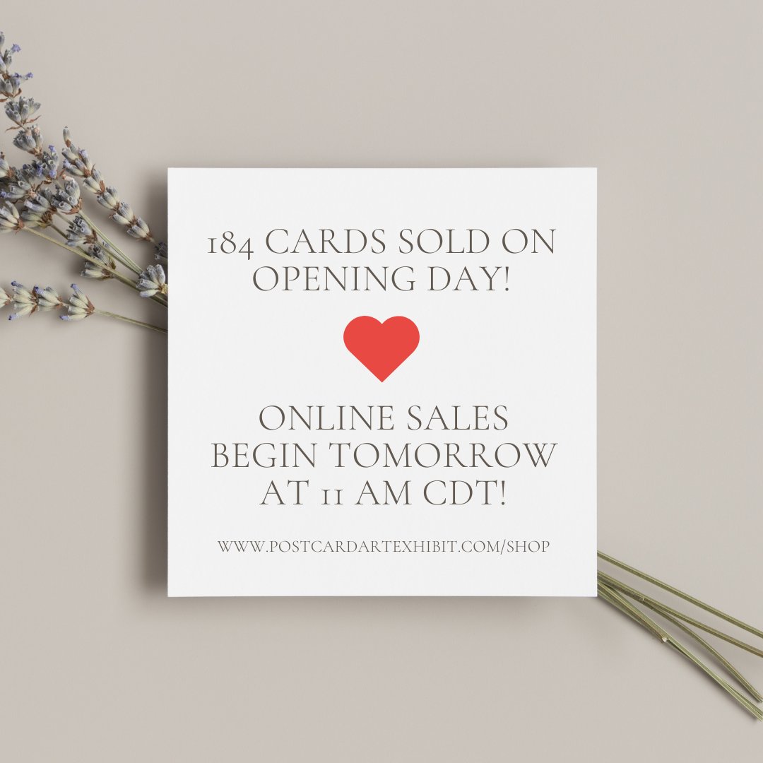 POSTCARD ART EXHIBIT - Art for a Cause 🌏 🎨 tweet media