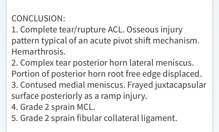 Week 4 I went down in the second quarter for a knee injury but had hopes it was nothing serious. The doctor said it was likely my acl and set up a mri to confirm and results came back today. Thank you to all the prayers and support from everyone, It’s all a part of God’s plan.