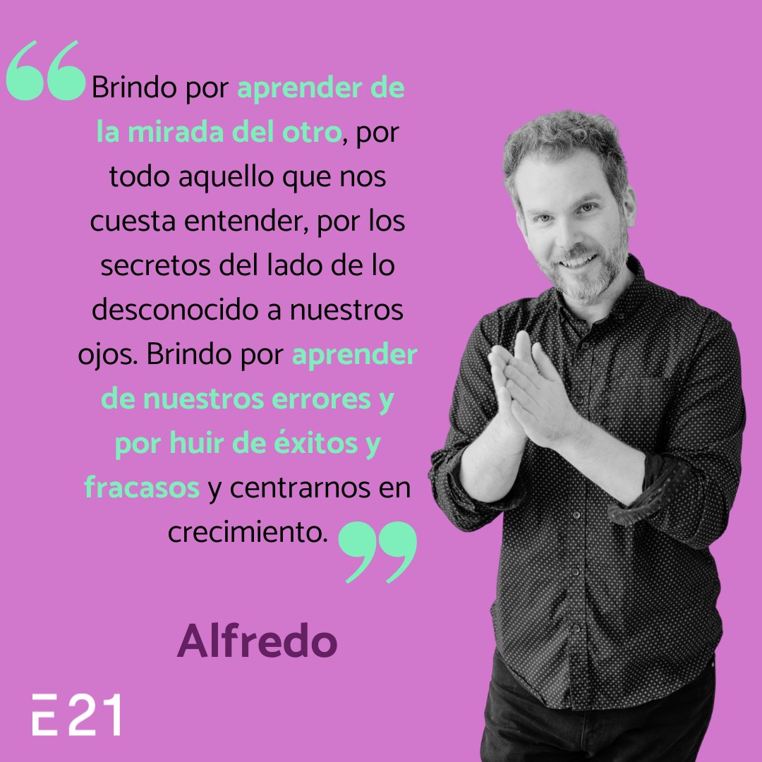 Sabemos que llegamos un poco tarde para desearos una feliz vuelta al cole... ¡pero aquí estamos!

Todo el equipo de E21 venimos a celebrar con vosotros.

Hoy brindamos con Alfredo por una nueva mirada a nuestros errores. 

¿Cómo integras el error en el proceso de aprendizaje?