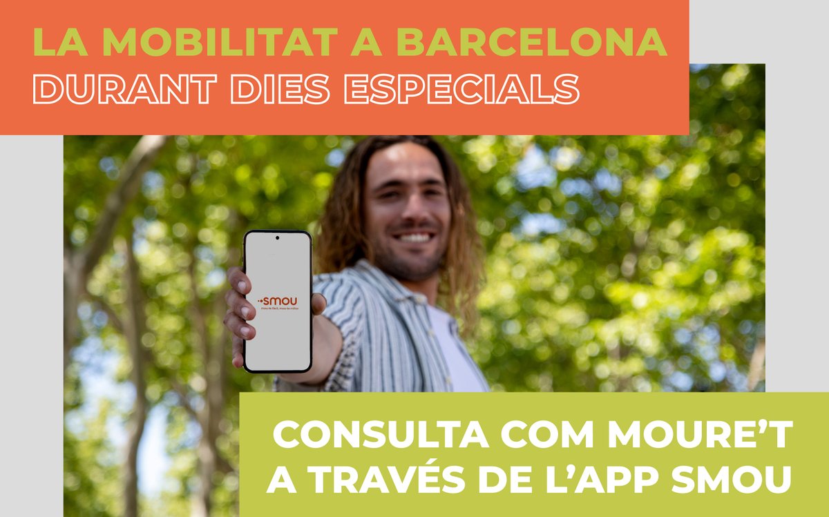 ·•smou app (@smouapp) on Twitter photo Vas a les Festes de la Mercè? 🎆
Recomanació 👉Si et mous durant la Festa Major de #Barcelona, consulta a l'app #SMOU les estacions <a href="/bicing/">bicing</a>, punts <a href="/endolla_bcn/">Endolla Barcelona</a> i <a href="/AparcamentsBSM/">AparcamentsBSM</a> disponibles, abans d'iniciar el teu trajecte. Vas a les Festes de la Mercè? 🎆
Recomanació 👉Si et mous durant la Festa Major de #Barcelona, consulta a l'app #SMOU les estacions <a href="/bicing/">bicing</a>, punts <a href="/endolla_bcn/">Endolla Barcelona</a> i <a href="/AparcamentsBSM/">AparcamentsBSM</a> disponibles, abans d'iniciar el teu trajecte.