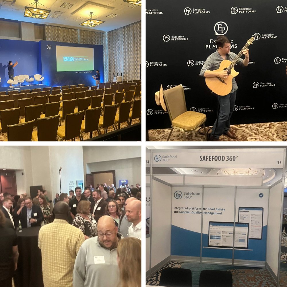 safefood360's tweet photo. Our colleagues Chris Domenico and Andy Staunton are exhibiting at the Executive Platforms North American Food Safety & Quality Summit in Austin, Texas.
There is still time to come and visit us at booth 35, or you can connect with us here: https://t.co/6nwonaTLtL
#QualitySummit https://t.co/vLMjYecIVb
