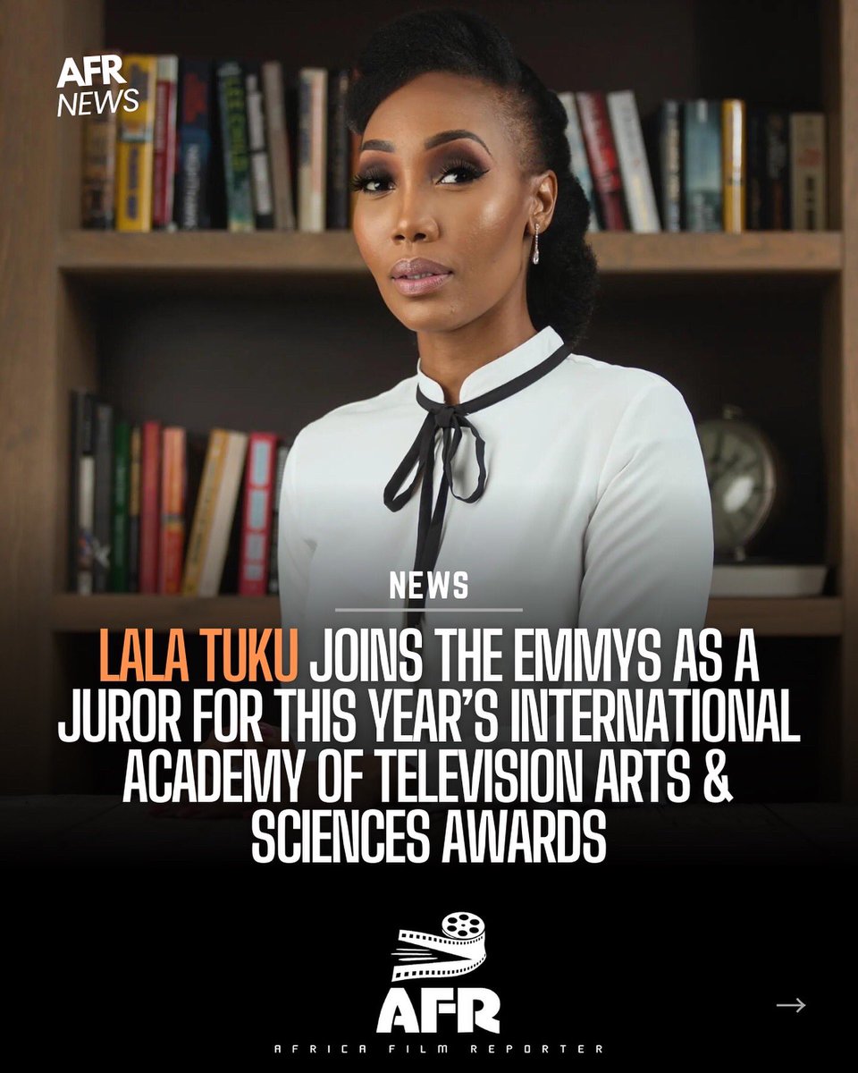 afr_cinema's tweet photo. 🚨AFR NEWS

🇿🇦Seasonsed Film &amp; Television Executive @lalatuku announces her participation as a juror in this year’s International Awards Competition @iemmys . 

#emmys #emmyawards #lalatuku #afr #africafilmreporter #academyoftelevisionartsandsciences https://t.co/9x1L5p6hgs