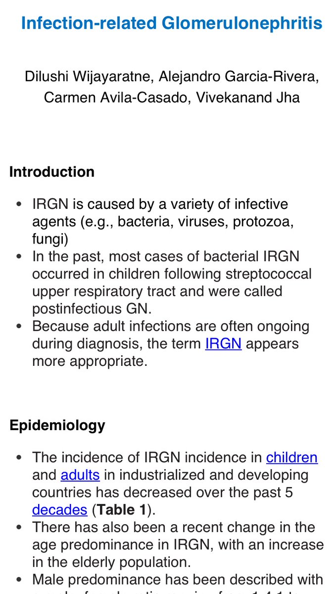 Delighted to share our chapter on IRGN in #GlomPedia a newly released continuously updated e-book on Glomerular disease by <a href="/GlomCon/">GlomCon</a> 
Co-authors:  <a href="/vjha126/">Vivekanand Jha | विवेकानन्द झा</a> <a href="/kidneypathology/">Carmen Avila</a> <a href="/Alexgr23/">Alejandro Garcia-Rivera</a>
Thanks to <a href="/sonia_rgzr/">Sonia Rodríguez-Ramírez</a>  for carrying through!
Free download on the Apple App Store Google Play 👉