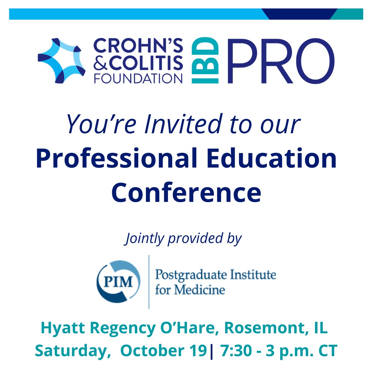 #IBDPro: Chicago boasts a stacked agenda this year with ABIM/MOC, ANCC, ACPE credits and breakouts for pharmacists and nurses/APPs. Course directors #RussellCohen, #MicheleRubin, and <a href="/EugeneYenMD/">Eugene Yen</a> have an incredible #IBD #meded program in store.