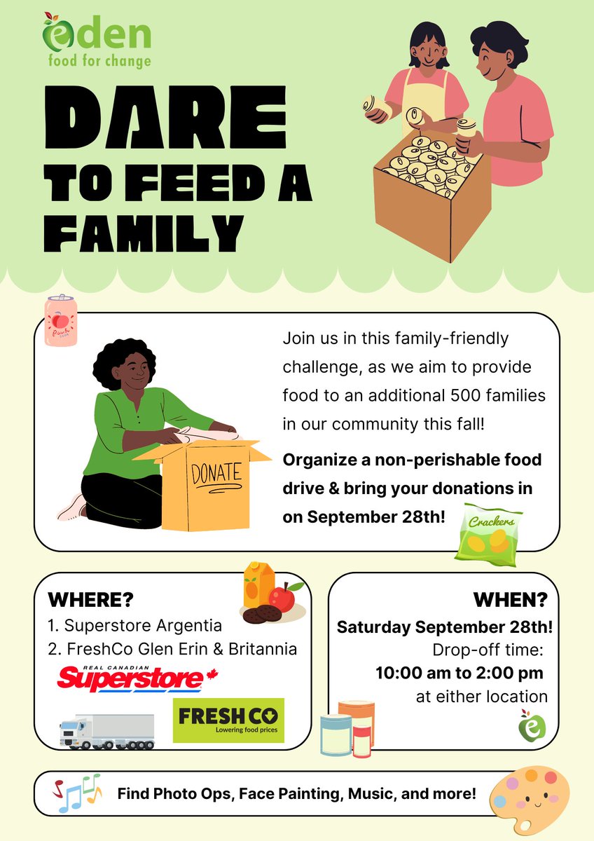 Reid4Ward9's tweet photo. Help support Eden Food for Change's "Dare to Feed a Family" campaign on Saturday, September 28th from 10 am – 2 pm. For locations and event details, visit https://t.co/t8XvwCC2Ex https://t.co/E7QA3bUk35