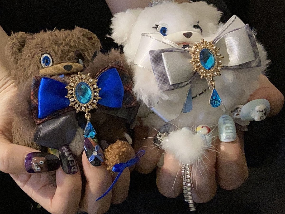 kokushitsu's tweet photo. 昨年からずっとシンクロでやりたかったぬいちゃんと痛ネイル撮り📷
やっとハミクマさまとソウルちゃんの痛ネイルと撮れた〜😆
宿儺さまと悟した時絶対したいって思ったんだよ🥺やっぱりなんかこの2人と似てるし🤣💕 https://t.co/jyGbbzkCMk
