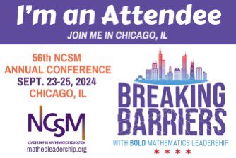 Excited to attend my 2nd <a href="/MathEdLeaders/">NCSM: Leadership in Mathematics Education</a> Annual Conference