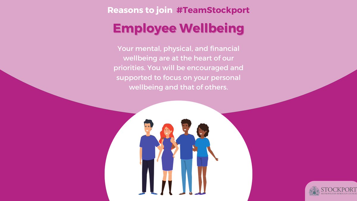 Our focus on Employee Wellbeing is one of the many reasons to join Stockport Council.

Interested in becoming a part of #TeamStockport? 

Apply now! 👉 orlo.uk/eslUk