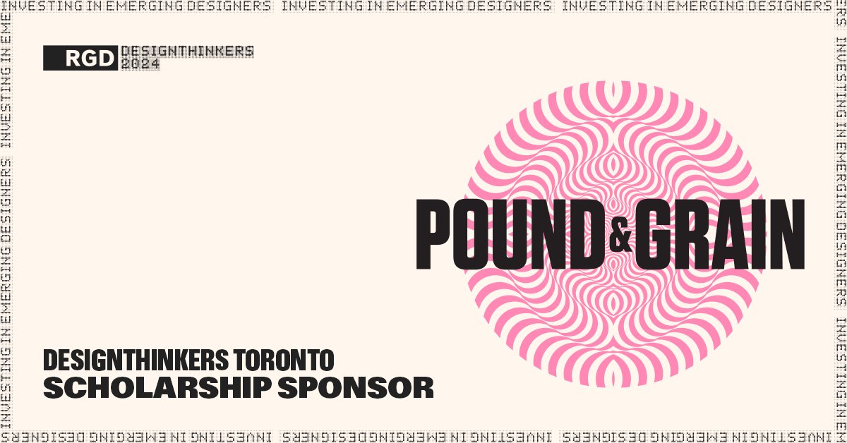 We're proud to once again sponsor a $500 scholarship for an emerging designer to attend RGD's DesignThinkers 2024 in Toronto!

New designers and students—don’t miss your opportunity to be part of the future of design.

Ready to make your mark? Apply today: rgd.ca/articles/how-y…