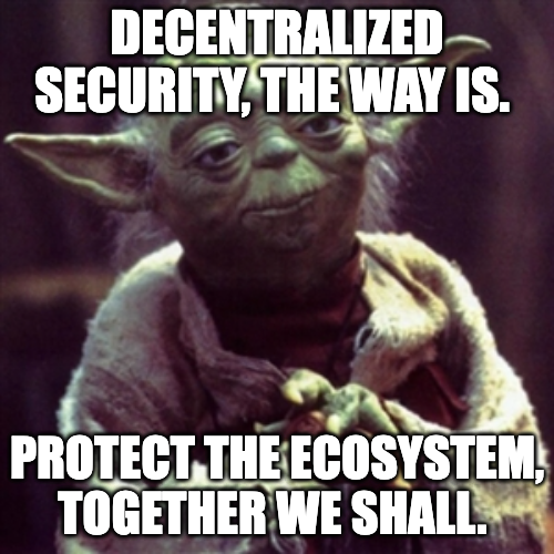 HatsFinance's tweet photo. Is your protocol ready for the future of security in Web3? 🔒
#DeSec isn't just about protection—it's a whole new approach to securing networks, offering several advantages:
🔸 Transparency & Trust: every transaction and security protocol is visible to everyone. This openness builds trust, as participants can verify the security and integrity of the system themselves.
🔸 Accountability: Centralized firms can sometimes misuse their power. DeSec keeps power distributed, reducing the potential for misconduct.
🔸 Democratizing Security: DeSec empowers the whole community to help secure the network, not just the big players. Security becomes a collective effort.