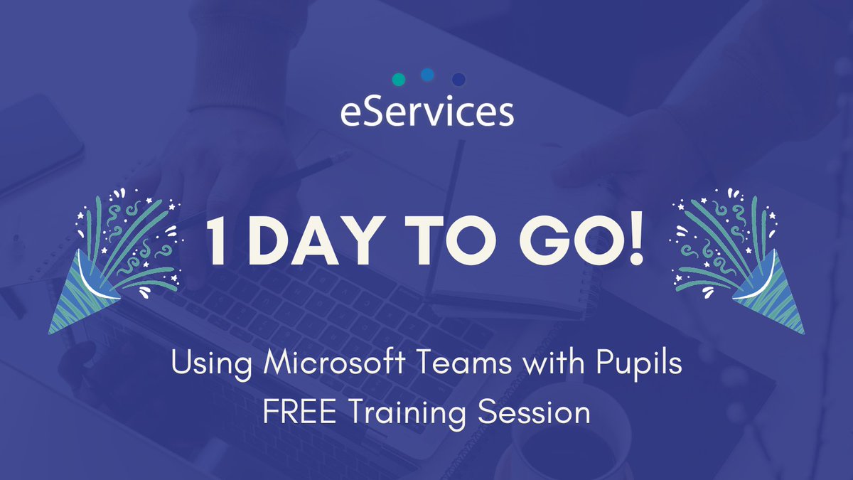 eServices_wton's tweet photo. TOMORROW @ 4pm is our #MicrosoftTeams with pupils online training session - FREE to all school/council staff even if you don't get IT Support from us 🖥️💙

It's not too late to join - please click the link below for more information, including how to book:
https://t.co/XWHWOW6o9I https://t.co/cnFn8JoB5r