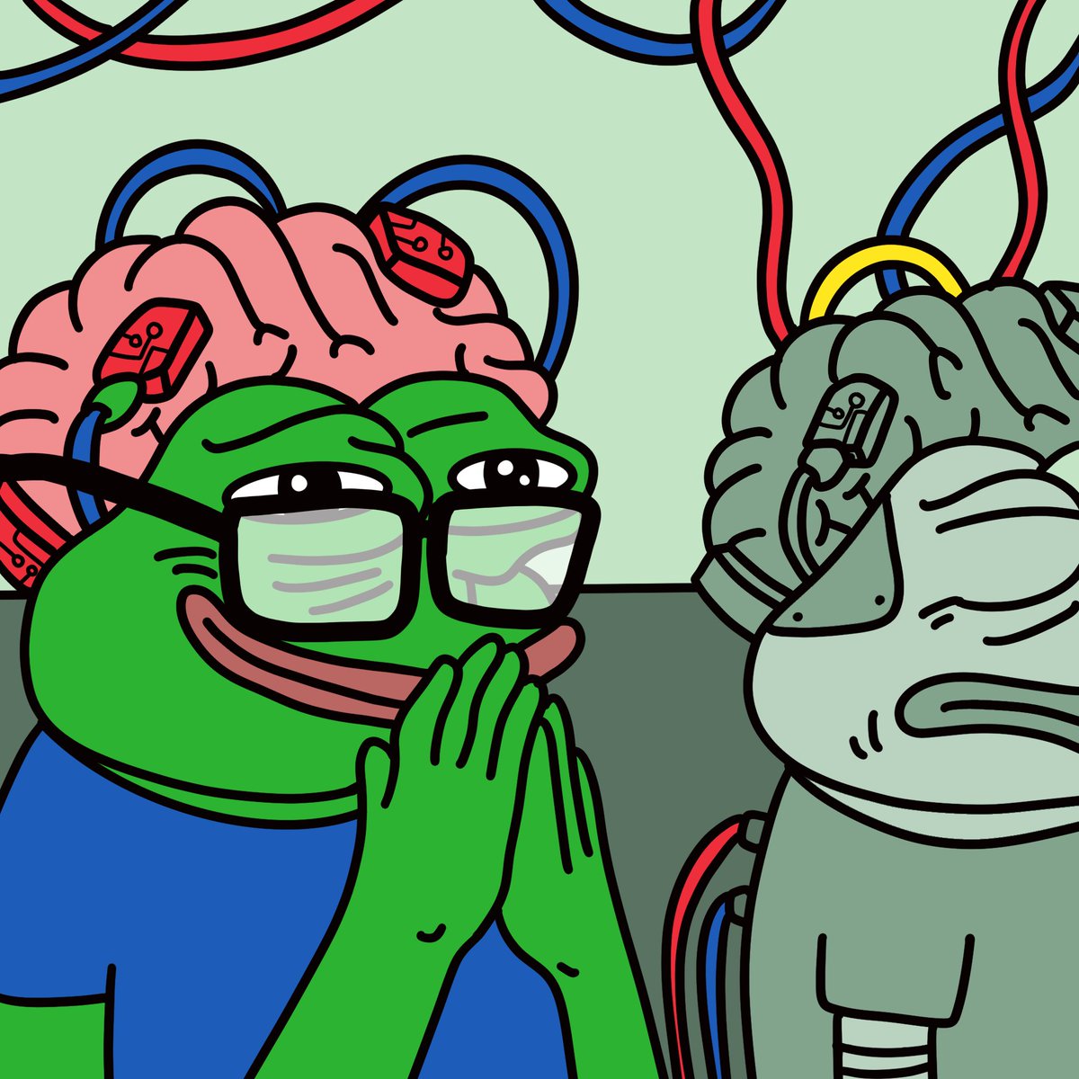 Pepe isn’t just breaking chains—he’s making smart moves! 🧠🐸