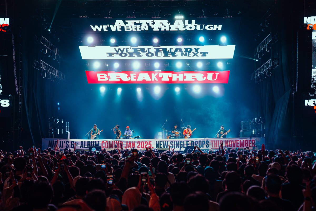 Yes, you read that right. Special announcement dari kami tadi malam. #Nidji6thAlbumComingSoon

Terima kasih rakyat <a href="/PestaPestapora/">Pestapora</a> . FULL HOUSE LAST NIGHT ❤️‍🔥🥹