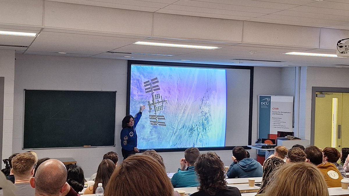 Last week the <a href="/ProtoSignsLab/">ProtoSigns</a> team had an incredible opportunity to attend a talk with former <a href="/NASA/">NASA</a> astronaut <a href="/Astro_Cady/">Cady Coleman</a>. Thank you Cady for a really exciting and inspiring presentation! 👩‍🚀🚀👩‍🔬