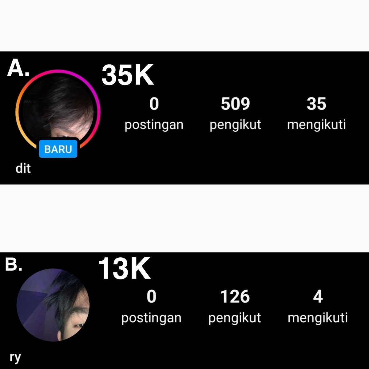 deepsideocean's tweet image. WTS ACC IG F100+ DAN F500+

- Tipe akun rl
- Folls hasil mutualan, upfoll, dan barter
- Pembuatan akun 2024
- only usn dan pw
- payment only dana &amp;amp; qriss

A. 35K
B. 13K

Order tap aja nomor di bio akun y
#zonauang