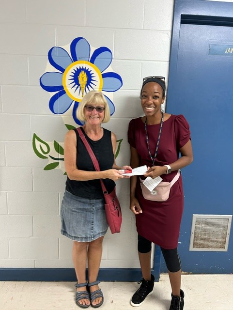 Thanks to the Women's Canadian Progress Club for donating money to help with school supplies. We at South Woodside really appreciate it.