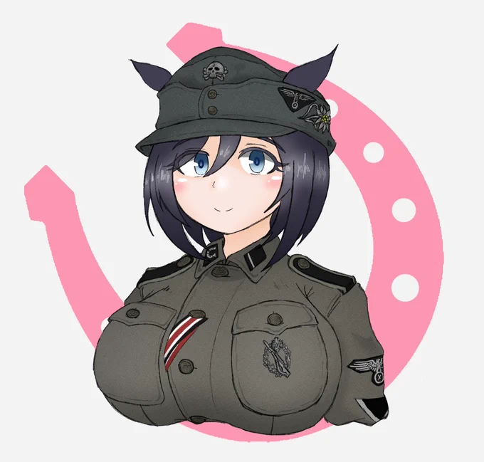 改めて見返してみたら、結構な量の軍装ウマ娘描いてる。#ウマ娘プリティーダービー 