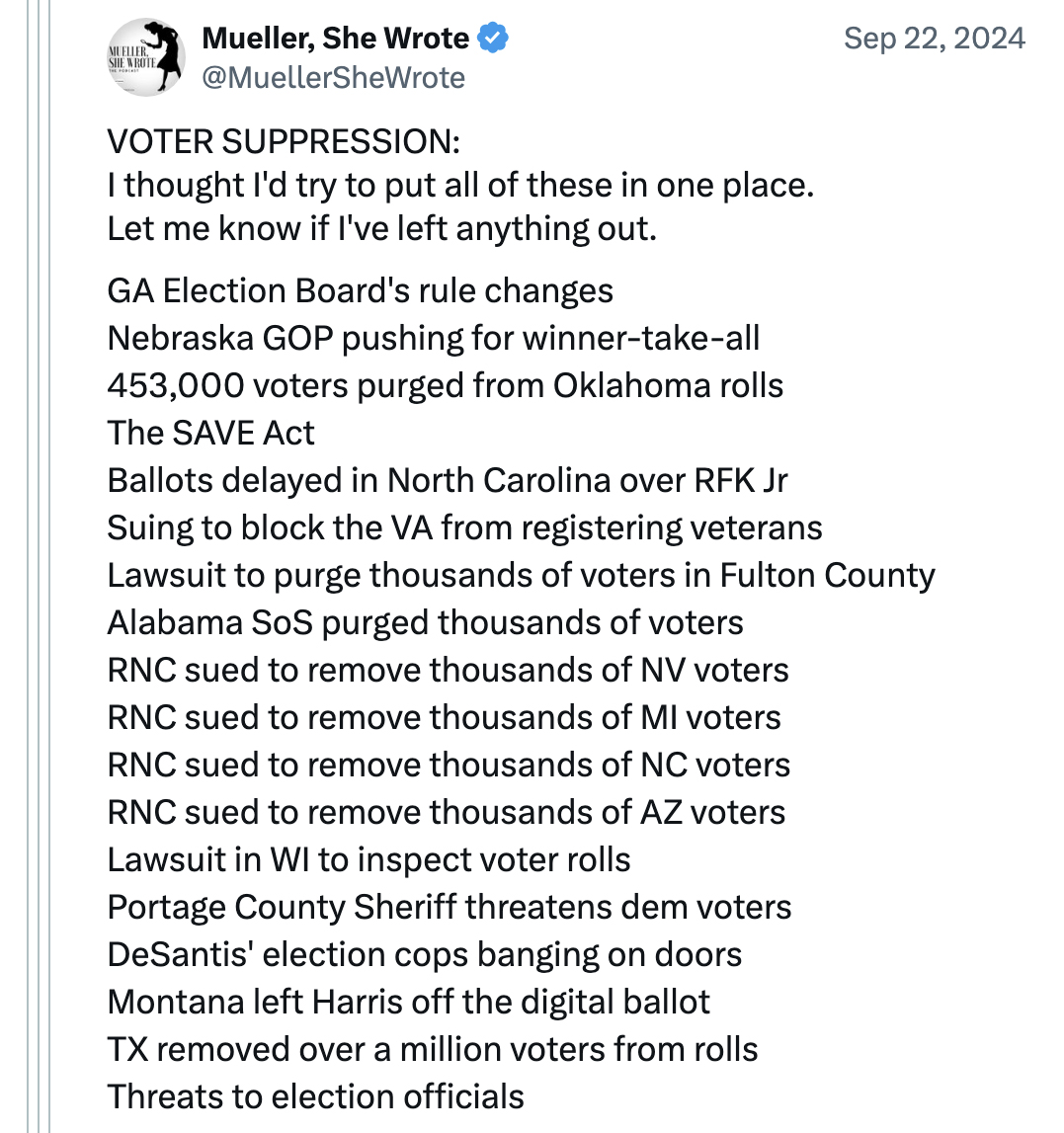 andreagail_k's tweet photo. @gtconway3d This is a partial list happening now. https://t.co/jmwsJ5WJA6