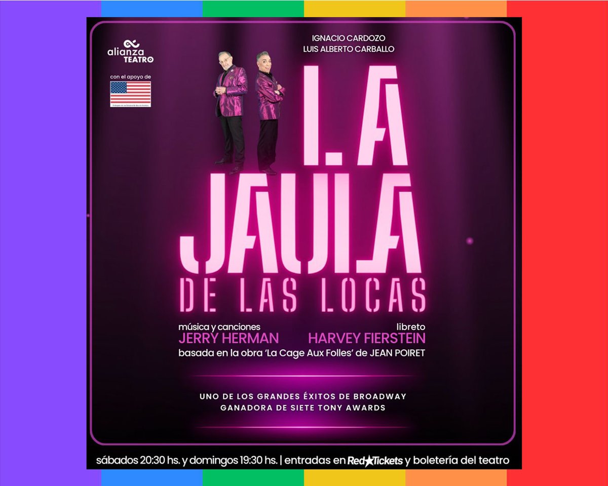 Imperdible conversatorio de Diversidad, con Nacho Cardozo, Delfina Martínez, Alejandra Artigalás y Manuel Botana, con la obra La Jaula de las Locas como punto de partida. 
#MesDeLaDiversidad
Panel: Nacho Cardozo, Delfina Martínez (Secretaría Diversidad de IM), Alejandra Artigalás