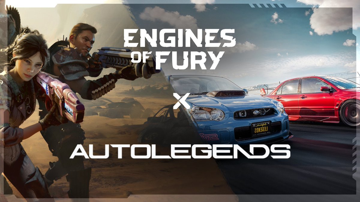 Auto Legends (@autolegendsrace) on Twitter photo Auto Legends 🤝 <a href="/EnginesOfFury/">Engines of Fury 🎮</a>
thrilled to announce our partnership with Engines of Fury-- the first ever F2P top-down extraction shooter designed for web3
get ready for game nights, collabs, and most importantly good vibes Auto Legends 🤝 <a href="/EnginesOfFury/">Engines of Fury 🎮</a>
thrilled to announce our partnership with Engines of Fury-- the first ever F2P top-down extraction shooter designed for web3
get ready for game nights, collabs, and most importantly good vibes