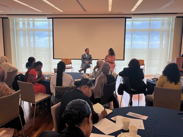 StateDept_GCJ's tweet image. Supporting women leaders as key stakeholders in justice efforts globally is critical to advancing inclusive accountability. The Office of Global Criminal Justice was proud to join Emory Global Health Initiative, the Carter Center and the United Women of the Horn to discuss our…