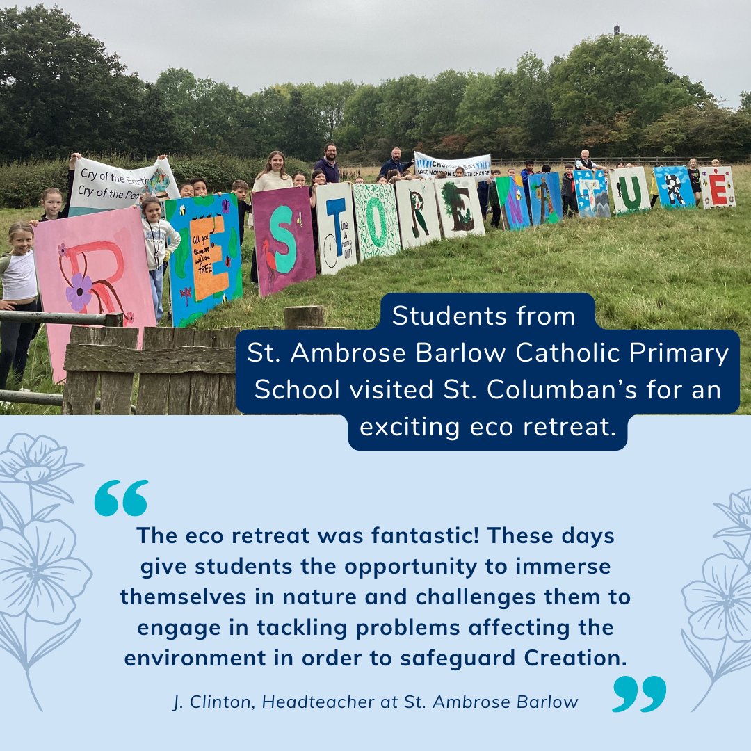 ColumbansUK's tweet photo. Last week our JPE Team welcomed students from@SAB_B28 for an exciting eco-retreat!

Our retreats are inspired by Catholic teachings to protect #creation &amp; are designed to explore environmental issues through faith-based reflection &amp; action. 🌿

👉 https://t.co/MW4W6AzNSg https://t.co/A9A9exMvli
