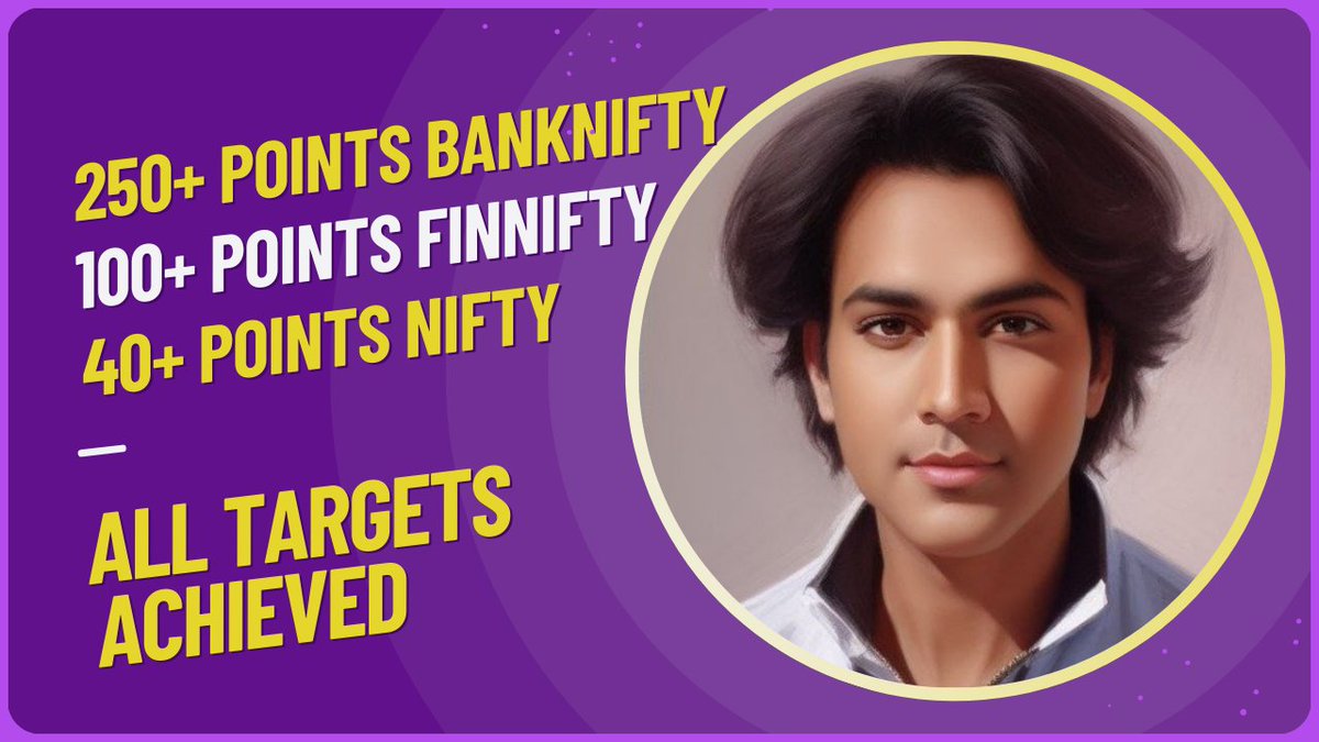 TradingMystique's tweet photo. 250+ points in #BankNifty, 100+ Points in #FinNifty and 40+ points in #Nifty. all predefined targets achieved 

https://t.co/6WELLxD3sJ https://t.co/AOqfakz4zF