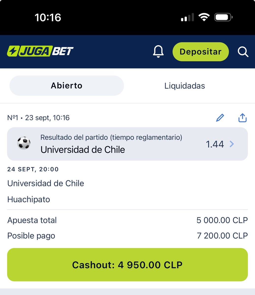 raphajack12's tweet photo. @jugabet_cl #Jugabetchile @jugabet_cl aca vamos ! https://t.co/mVa4E2cQE2
