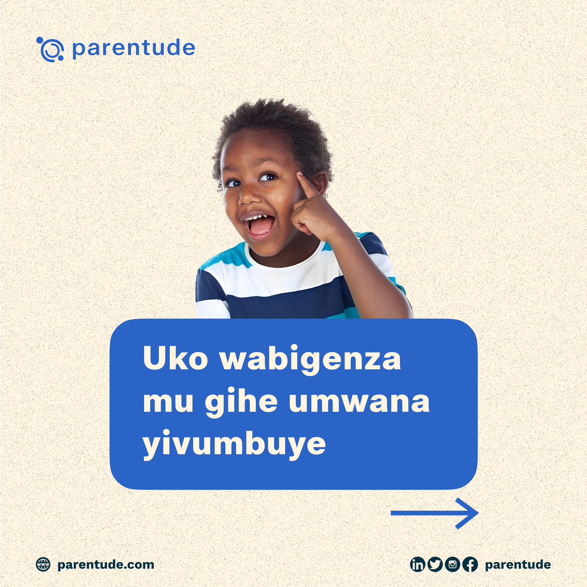 parentudeapp's tweet photo. Dore zimwe mu ngamba zagufasha guhangana no kwivumbura
Gutuza: Akenshi abana bigira ku bakuru uko bitwara mu marangamutima. Gutuza kwawe byo ubwabyo ni icyitegererezo uba uri kumwereka. Bifasha mu koroshya ikibazo.
>>>> https://t.co/y7gkWHQgZJ