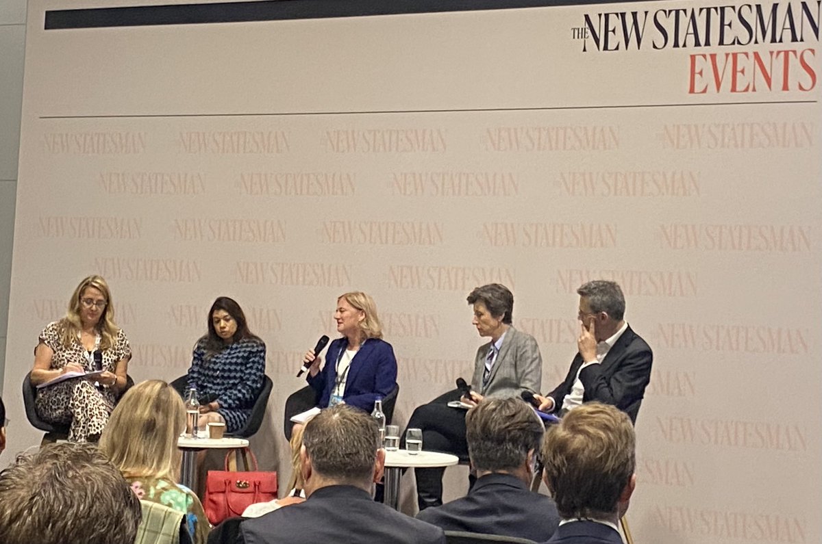 Economic Secretary <a href="/TulipSiddiq/">Tulip Siddiq</a> was part of a City UK / New Statesman discussion this morning on how to get inclusive growth and in particular the role financial and professional services can play. Role of skills and reforming the apprenticeship levy significant in this #Lab24