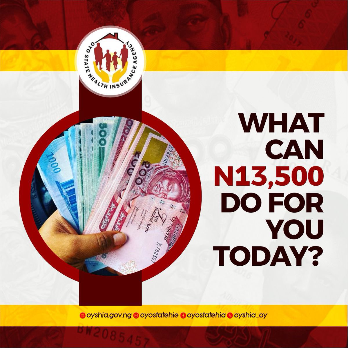 Oyshia_oy's tweet photo. With N13,500, you can secure healthcare for a whole year through Oyo State Health Insurance! Protect yourself with affordable coverage. DM us to learn more and register today. Stay covered, stay healthy!

#oyshiadéìròrùndé 
#healthinsurance
#affordablecoverage
#protectyourself https://t.co/eBhsPoeRdD