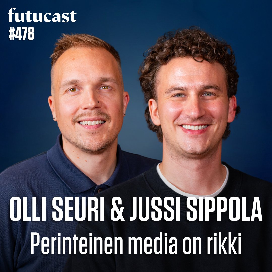 Futucast (@futucast) on Twitter photo TĂ€ssĂ€ jaksossa keskustelemme kahdelle <a href="/uusijuttu/">Uusi Juttu</a>-projektin perustajille ja entisille HS:n ja Ylen toimittajille, <a href="/j_sippola/">Jussi Sippola</a>:lle ja <a href="/ooseuri/">Olli Seuri</a>:lle. MinkĂ€laista mediaa Suomi oikeastaan tarvitsee?đ€
open.spotify.com/episode/5dsq3r⊠TĂ€ssĂ€ jaksossa keskustelemme kahdelle <a href="/uusijuttu/">Uusi Juttu</a>-projektin perustajille ja entisille HS:n ja Ylen toimittajille, <a href="/j_sippola/">Jussi Sippola</a>:lle ja <a href="/ooseuri/">Olli Seuri</a>:lle. MinkĂ€laista mediaa Suomi oikeastaan tarvitsee?đ€
open.spotify.com/episode/5dsq3râŠ