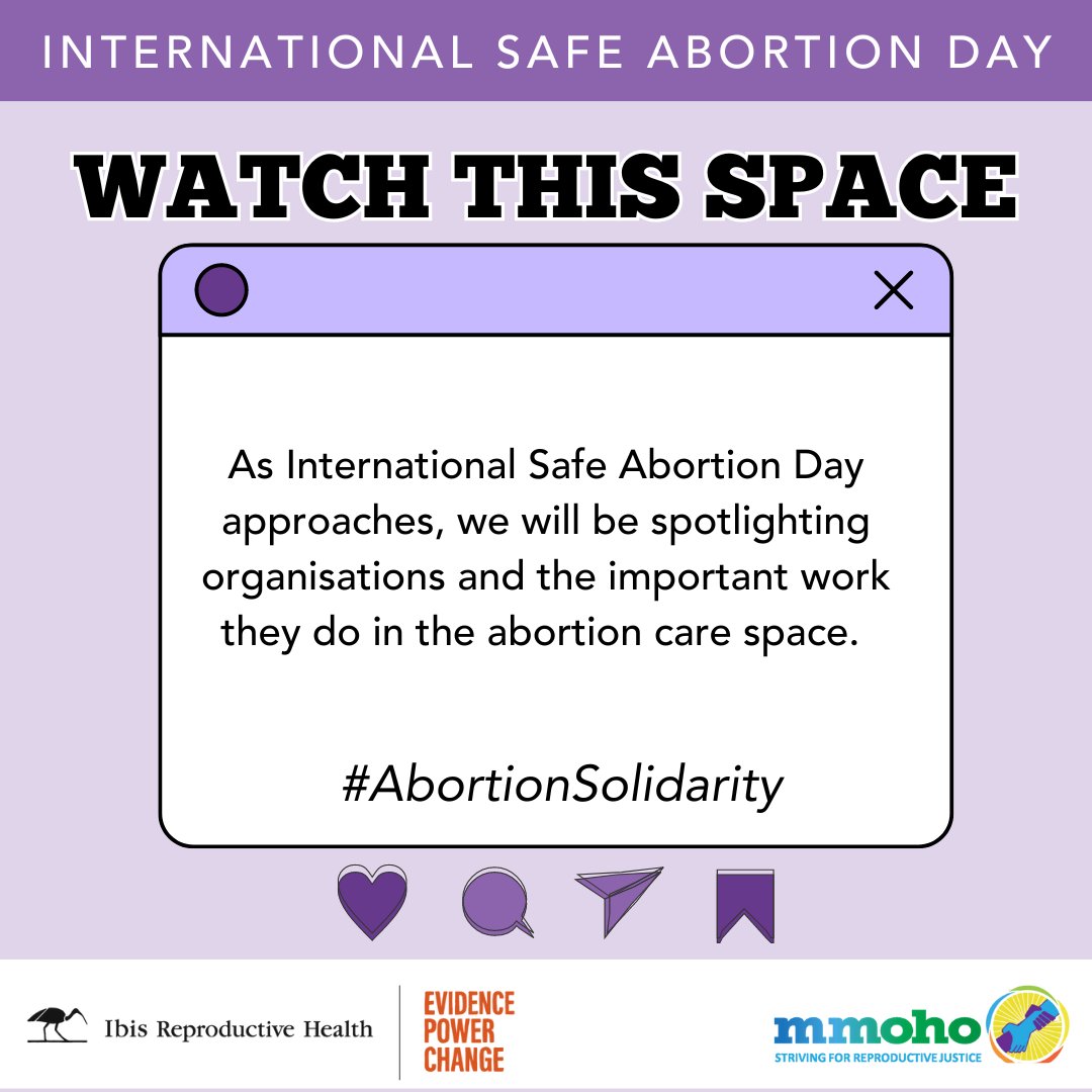 IbisRH's tweet image. As International Safe Abortion Day approaches, we will be sharing insights on the state of abortion access in South Africa and spotlight organisations that are working to promote legal, safe and equitable abortion services.
#InternationalSafeAbortionDay #MmohoNation #AddYourVoice