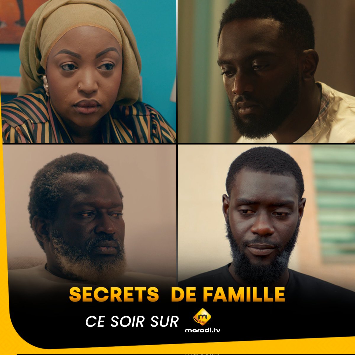 maroditv's tweet image. Des secrets de famille bien cachés vont être révélés ce soir. 🙈

Promesses épisode 40, ce soir sur Marodi TV. 🔥

#maroditv #promesses #production