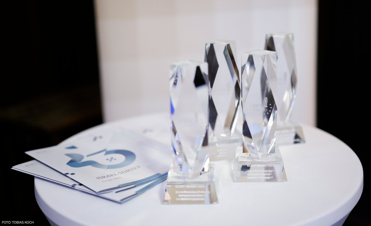 ElnetD's tweet photo. Die Vorbereitungen für die diesjährigen #ELNETAwards laufen auf Hochtouren. Morgen feiern wir gemeinsam das Engagement für starke europäisch-israelische Beziehungen. Über 150 hochrangige Gäste werden erwartet – wir können es kaum erwarten. https://t.co/IqYZwRQ6Z2