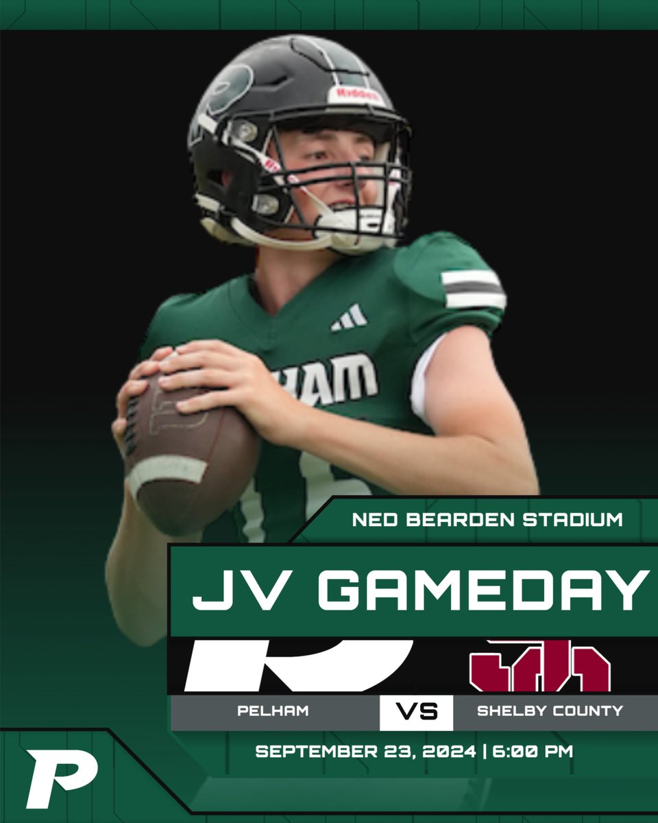 GAME TONIGHT! Come out and support the JV TEAM as they take on Shelby County at Ned Bearden Stadium!
#ThePelhamWayFB

<a href="/ThePelhamWaySOC/">Pelham Panther Athletics Social Media</a>
<a href="/ThePelhamWayAD/">Trey Simpson</a>
@ThePlehamWayPRN
<a href="/PelhamSchools/">Pelham City Schools</a>