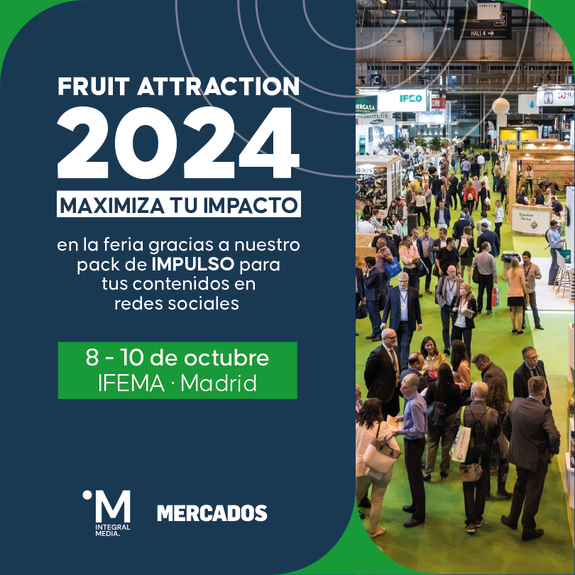 integralmediasl's tweet photo. 📣 ¡@FruitAttraction es un imprescindible para el #IMteam!

🍎🥑🍈Dale un empujón a tus #RRSS en #FruitAttraction24 con el pack #IMPULSO que ofrecemos junto a la @revistamercados.

¡Última oportunidad para contratarlo! Contacta con nosotros 🚀🚀🚀
🔗📲https://t.co/B2RxDXyNBB https://t.co/v5phivyO8D