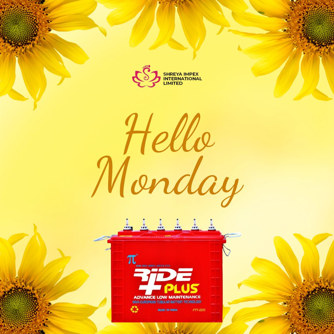 RidePlusBattery's tweet photo. Start your week with a spark! Every Monday is a new opportunity to harness the power of renewable energy and make a positive impact. Let’s shine bright together! ☀️⚡ #MondayThought #RenewableEnergy #NewBeginnings https://t.co/P6v7kOiJT8
