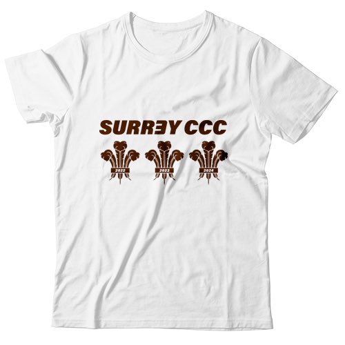 SurreyUltra's tweet photo. There are two unofficial T-shirts currently available. I’m sure the club will be making official merch to buy. These are cheaper and usually last longer!!! DMs open for orders 
🤎🏆🏆🏆 https://t.co/v4nVrpA4fM