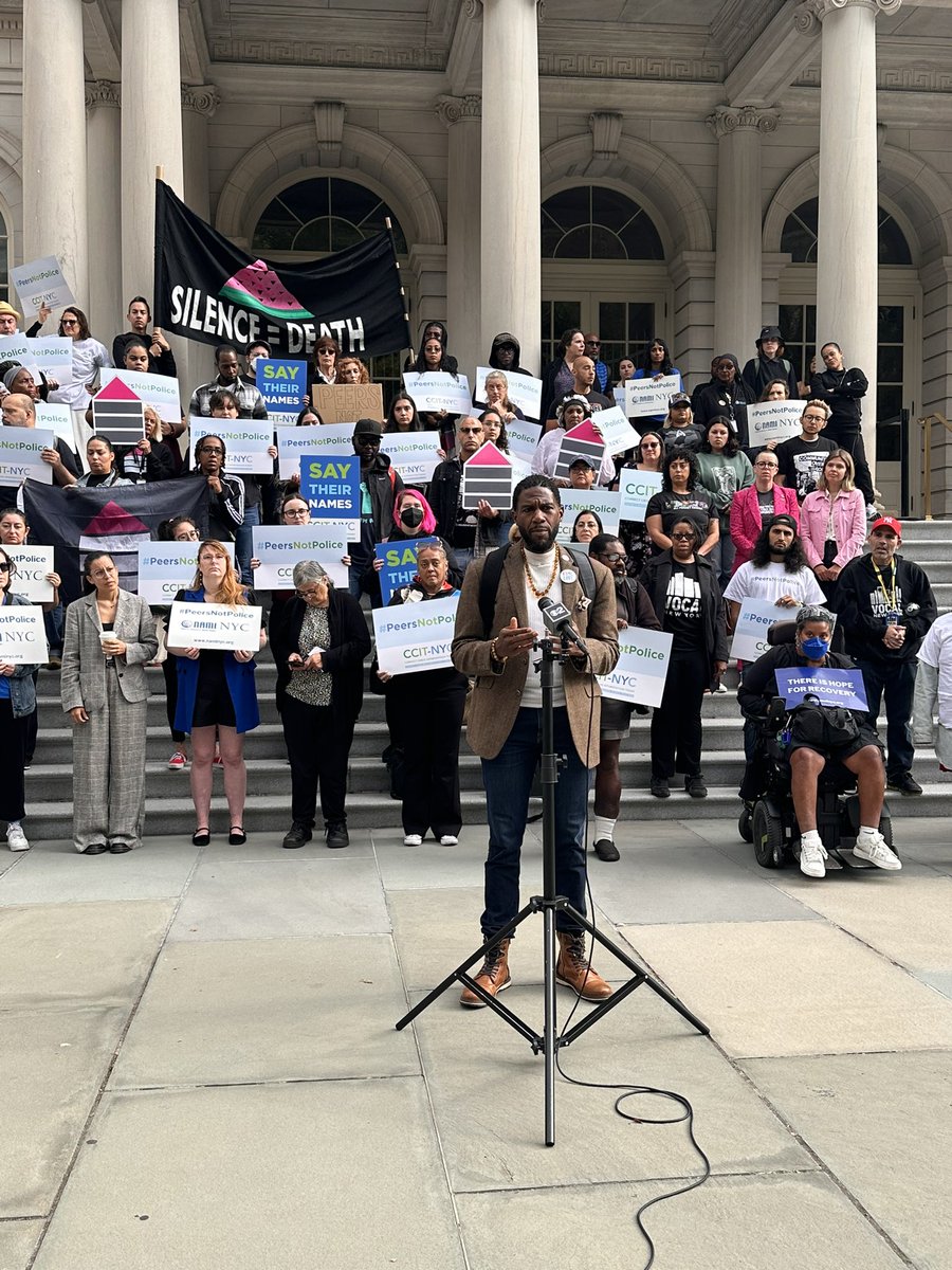 CCITNYC (@ccitnyc) on Twitter photo “We are in a moment in time when you ask anyone - including the police themselves - should police be the first responders to crises and everyone will tell you no,” <a href="/nycpa/">Office of the Public Advocate Jumaane D. Williams</a> at #PeersNotPolice rally “We are in a moment in time when you ask anyone - including the police themselves - should police be the first responders to crises and everyone will tell you no,” <a href="/nycpa/">Office of the Public Advocate Jumaane D. Williams</a> at #PeersNotPolice rally