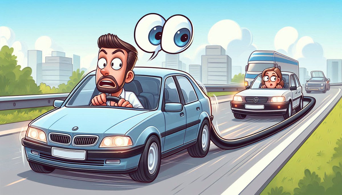 Rdangime's tweet photo. Tailgaters please 
back away. 
A machine is 
coming to extrapolate 
drivers pushing  
cars down the  
road only to  
get their own way.  
Such a machine 
would be wishful 
thinking  
for today. 
(Monday Silly)
#vss365 #extrapolate https://t.co/bm8B0XvD0j