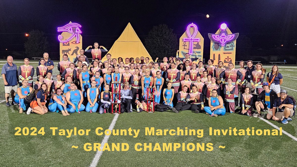 MadSouthernBand's tweet photo. 1st place &amp; Best Percussion in class 4A in prelims, Best Overall Percussion &amp; GRAND CHAMPIONS in finals at the Taylor County Marching Invitational this past weekend! Way to go band!!! https://t.co/7Ep0GaFOT5