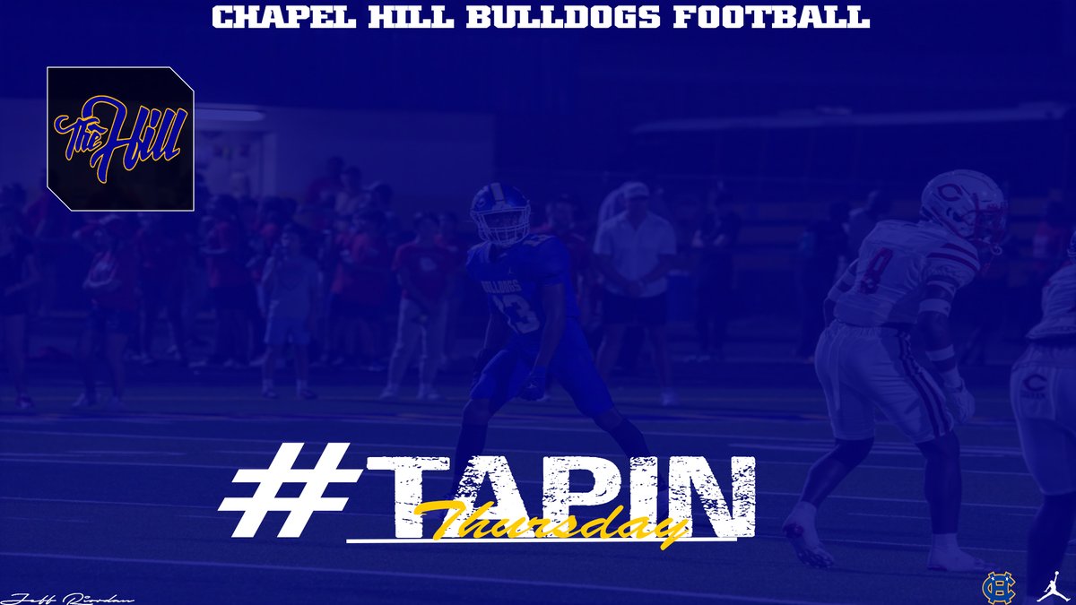 ChapelHillFB's tweet photo. #TapInThursday. It’s the Day Before! Tap in & sharpen up. #WeGotDogs #ChapelHillVsLindale #Be2egend4ry https://t.co/C2lnFkdbYJ